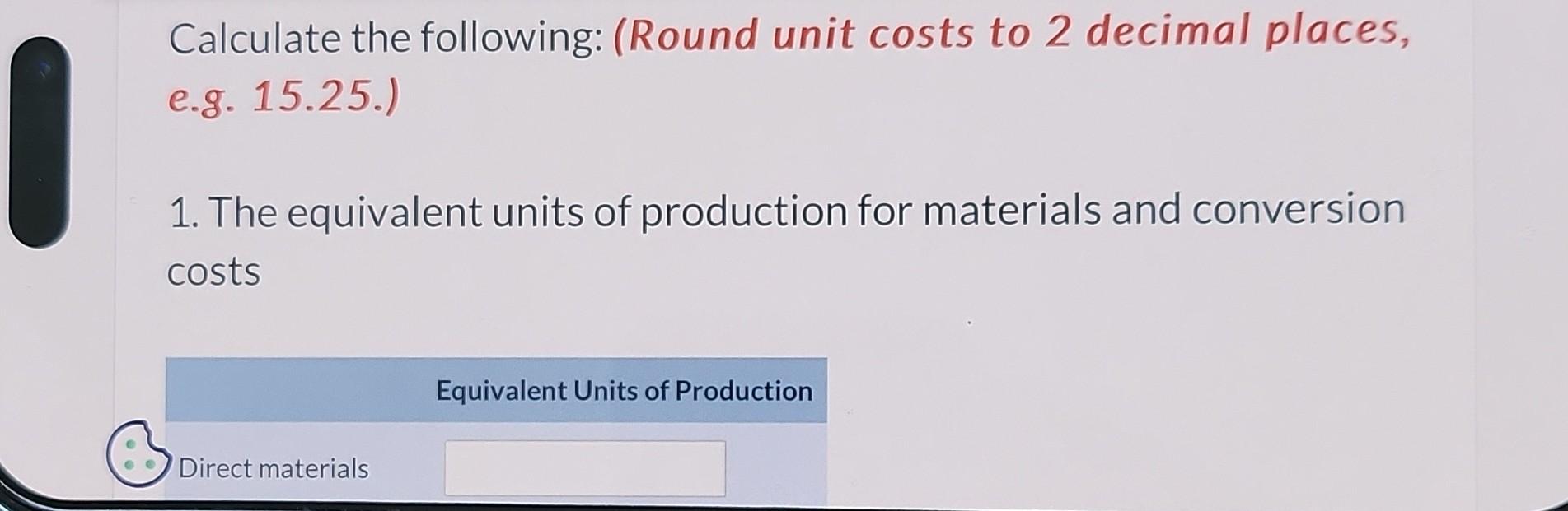 costs are incurred uniformly. Production and cost data for the Bladder Department