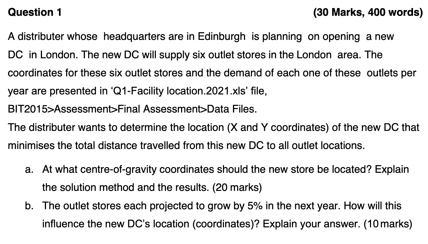 are in Edinburgh is planning on opening a new DC in London.