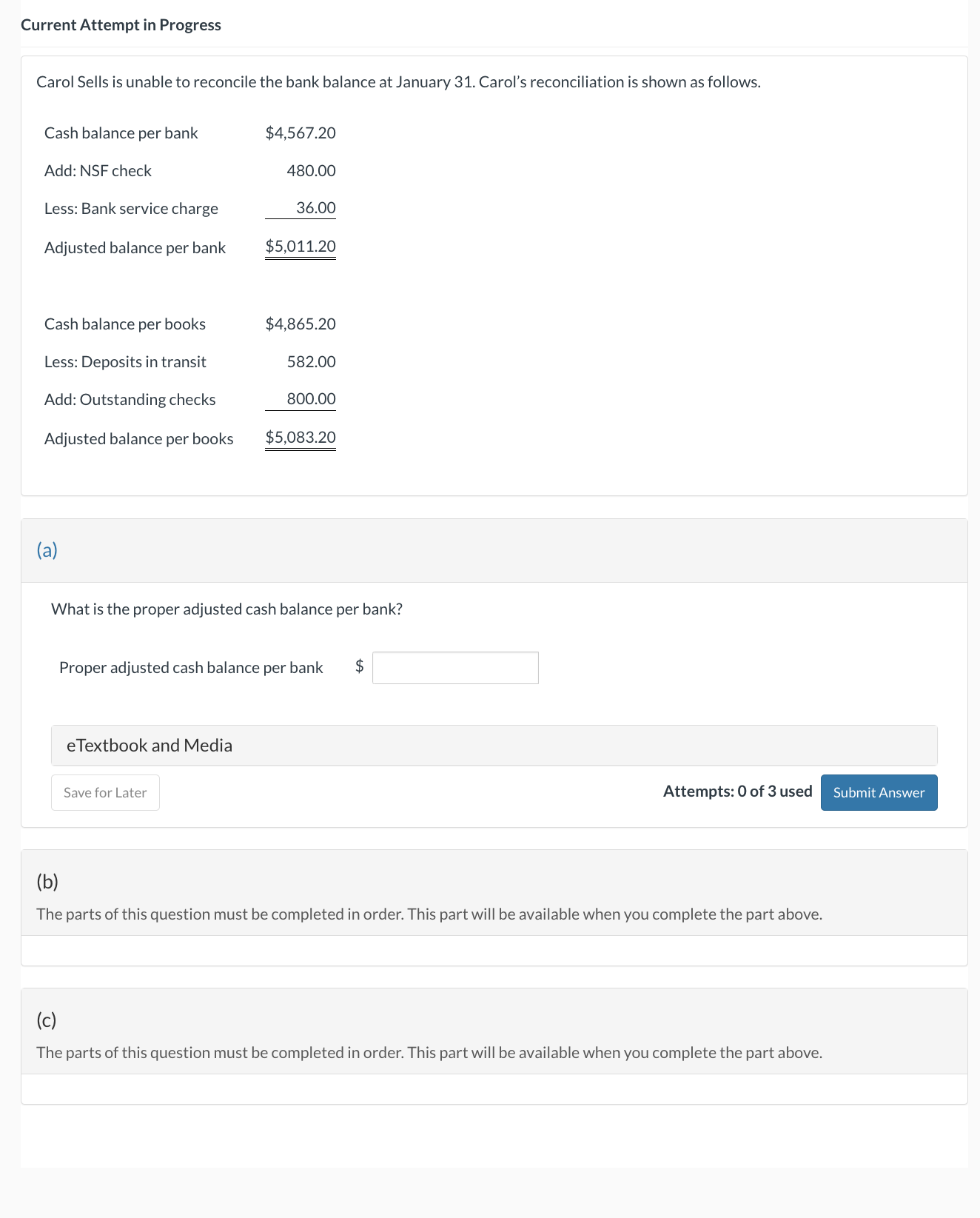 Please help me i am stuck Current Attempt in Progress Carol Sells