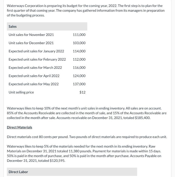  This is one question with several parts. b) prepare a production