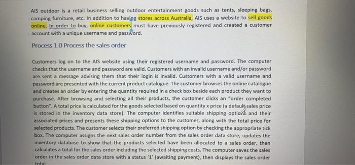 Kindly please help me prepare a process diagram for this. PS: