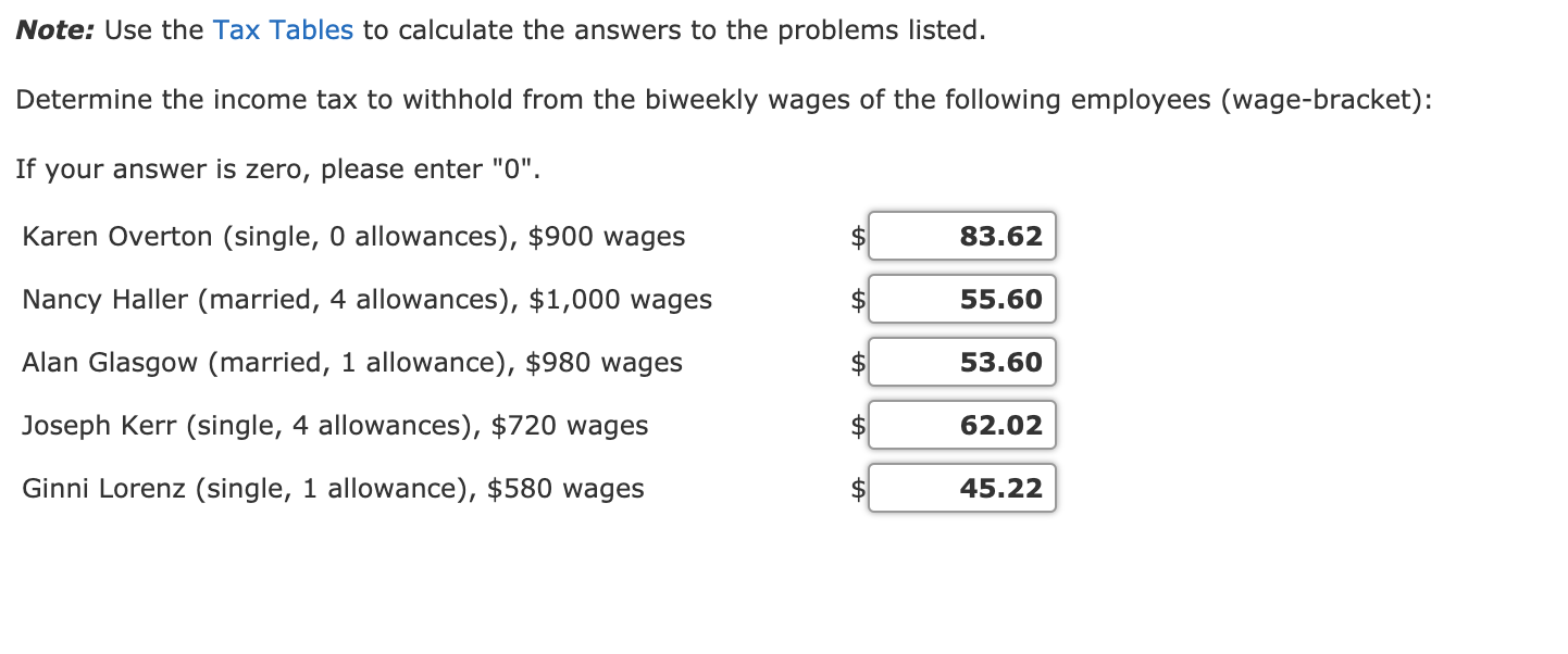 Use Tables for 2018 I solved the problem, but unsure if I