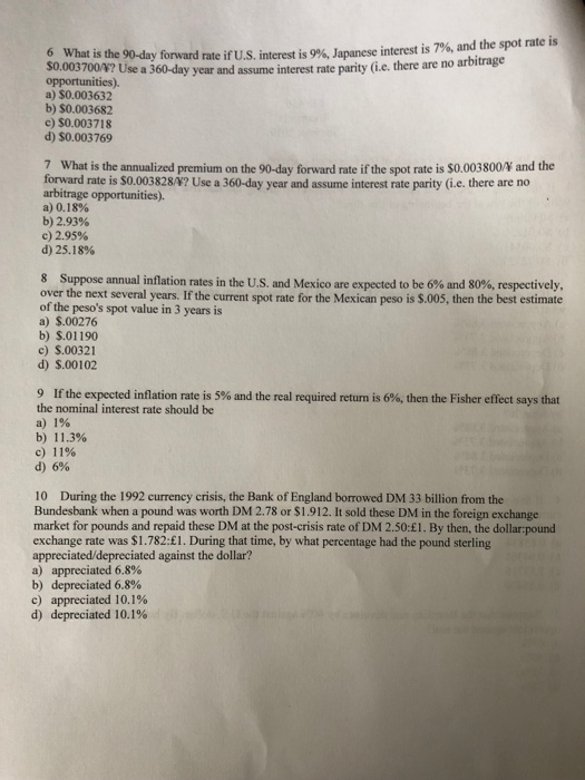 Show the solution and the answer. Thanks rate if U.S. interest is