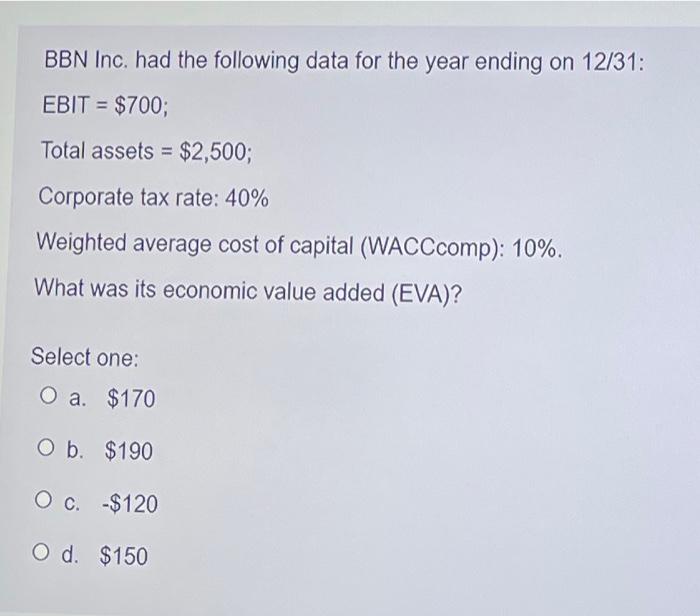 assets constant, the EVA is maximized if the firm is at its