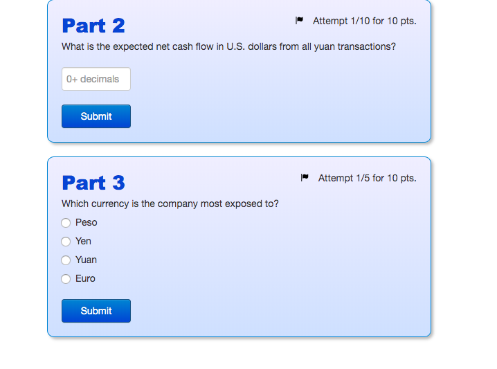 and all foreign currency transactions for Delta Blue Inc, a Minnesota-based multinational