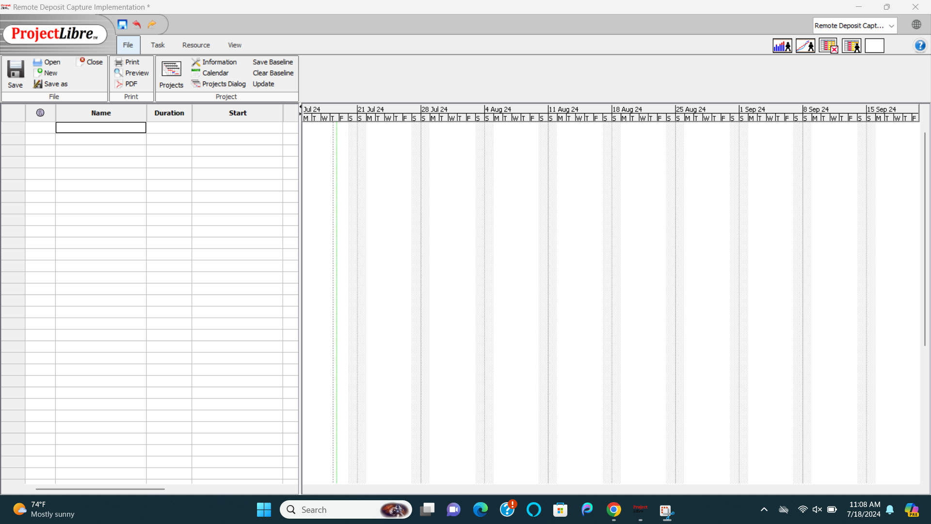 part of the template that is relevant to your project. For those