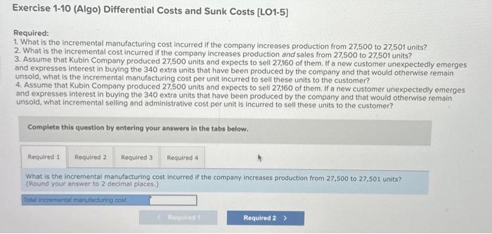 Classifications (Algo) [The following information applies to the questions displayed below.] Kubin