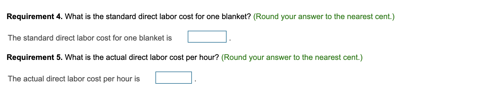 \$ 11,020 Data table Requirements 1. What is the standard direct material
