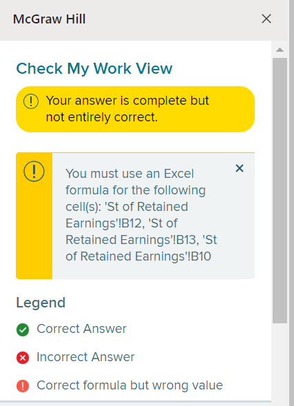 please help me to put the answer how excel formula want otherwise