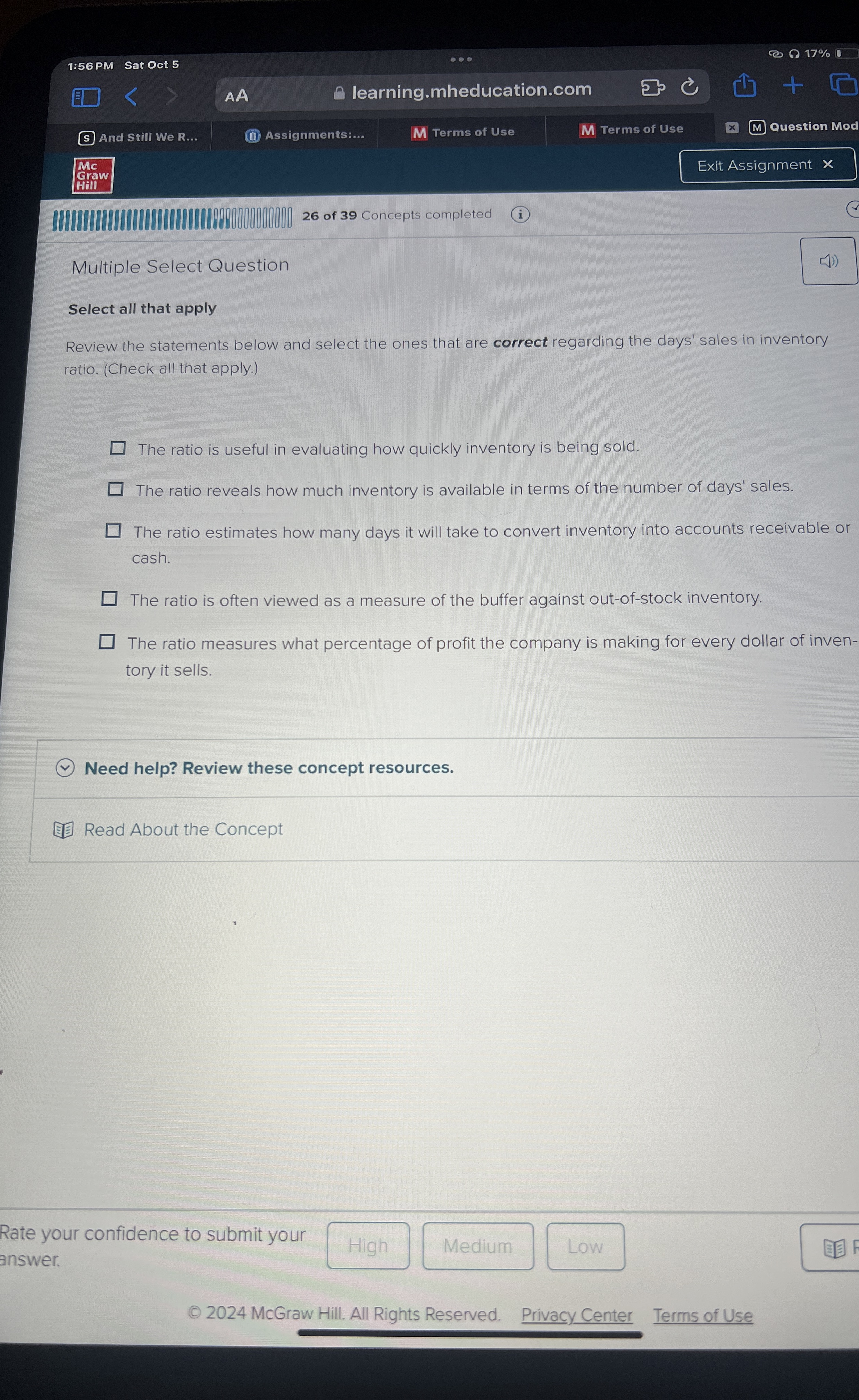  Multiple Select Question Select all that apply Review the statements below
