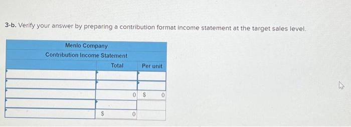 the company's margin of safety in both dollar and percentage terms. (Round