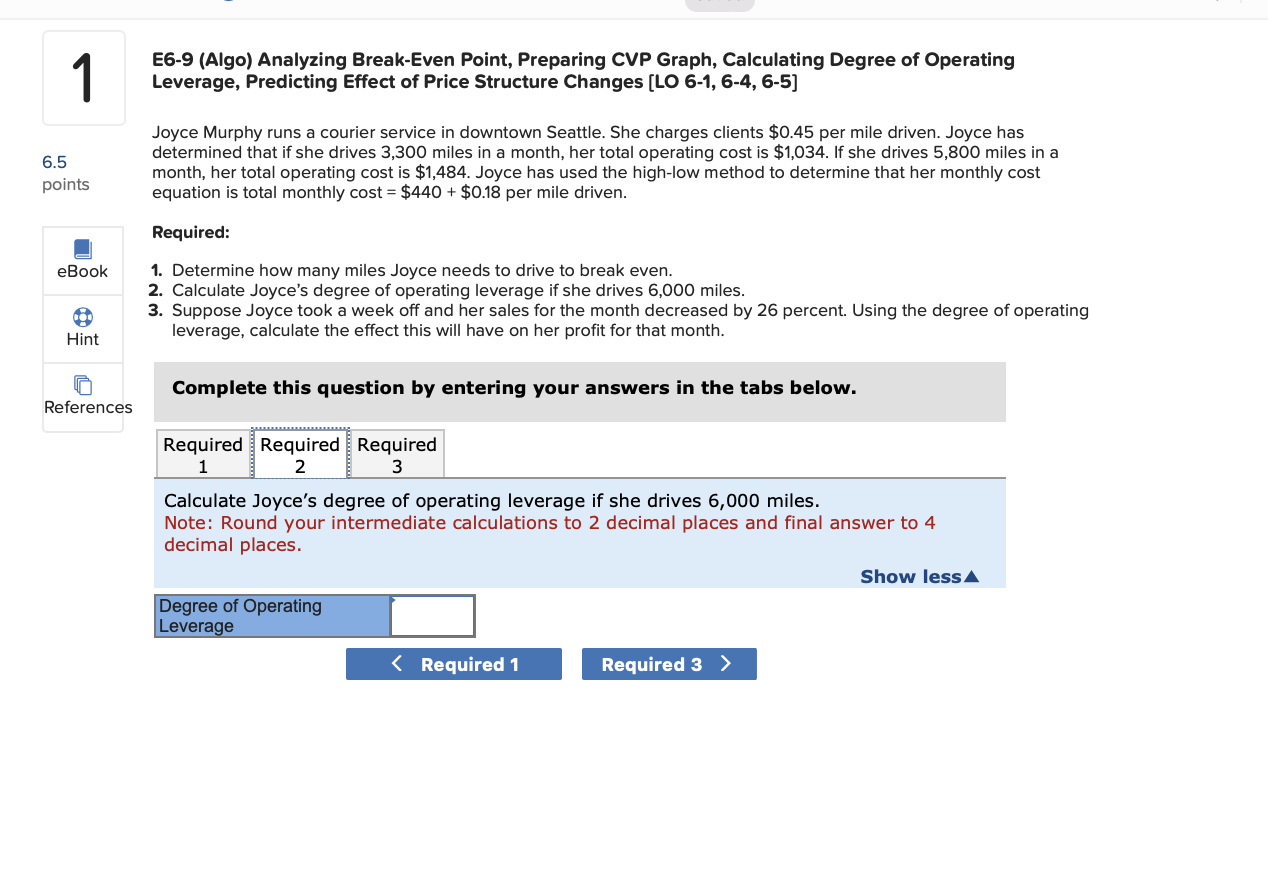 Operating Leverage, Predicting Effect of Price Structure Changes [LO 6-1, 6-4, 6-5]