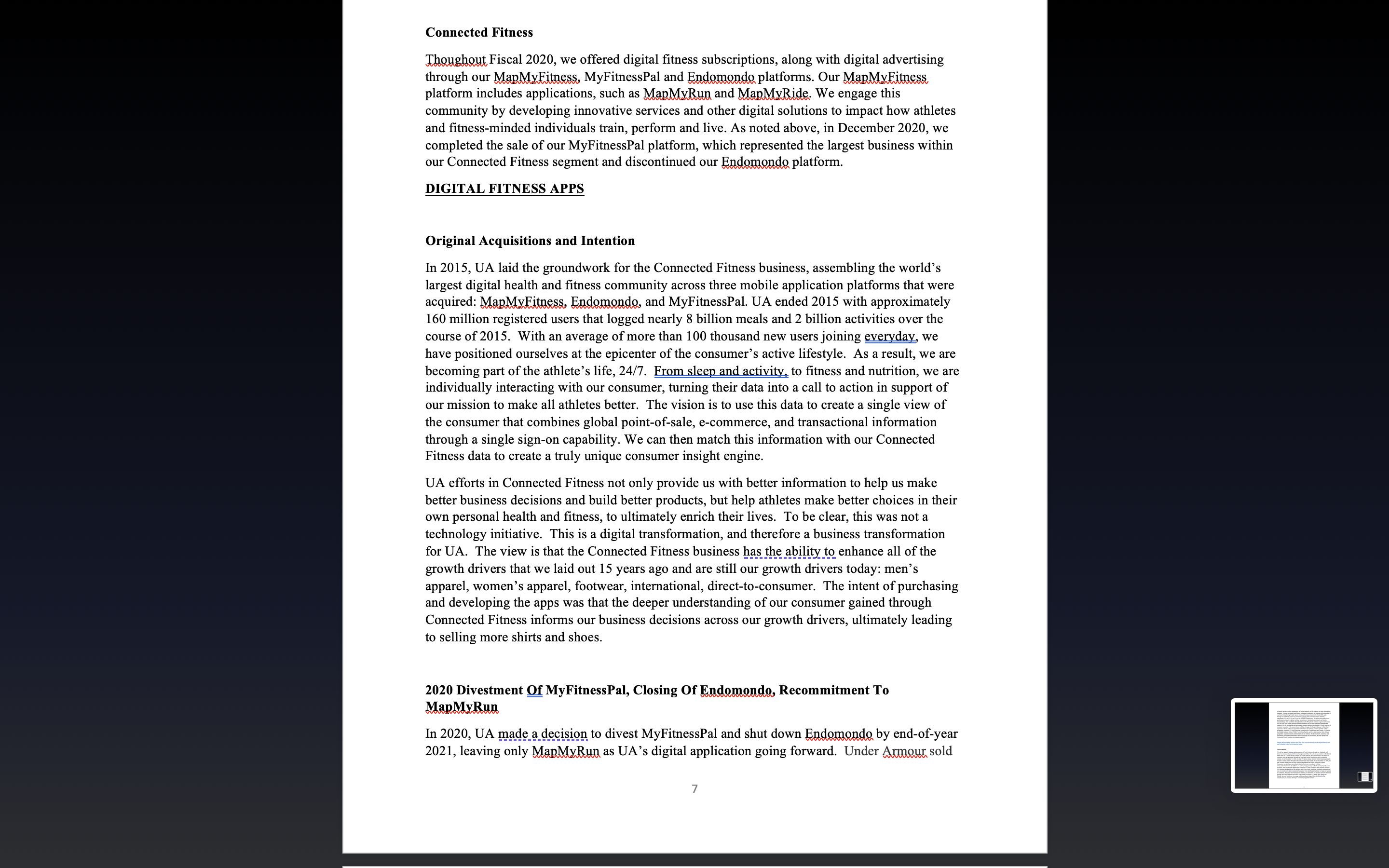 Live case study of Under Armour will be provided down below) Information