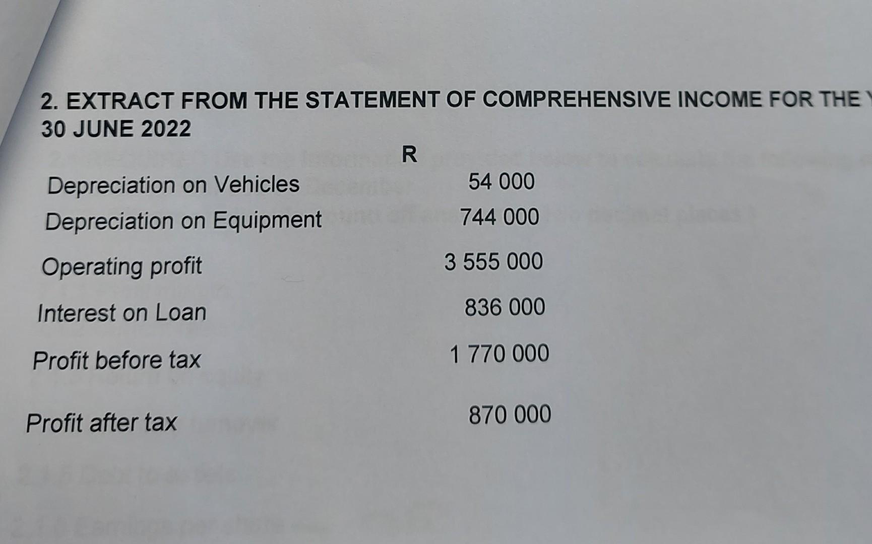 to prepare the Cash flow from Operating Activities of the Cash Flow