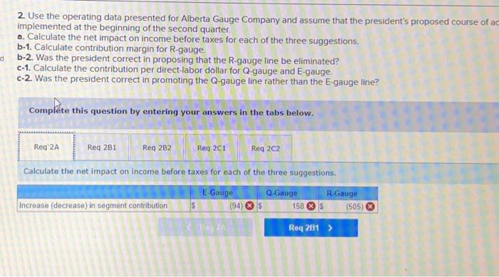 taxes for each of the three suggestions. b-1. Calculate contribution margin for