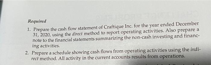 inc. have summarized activity for the year 2020 in two accounts as