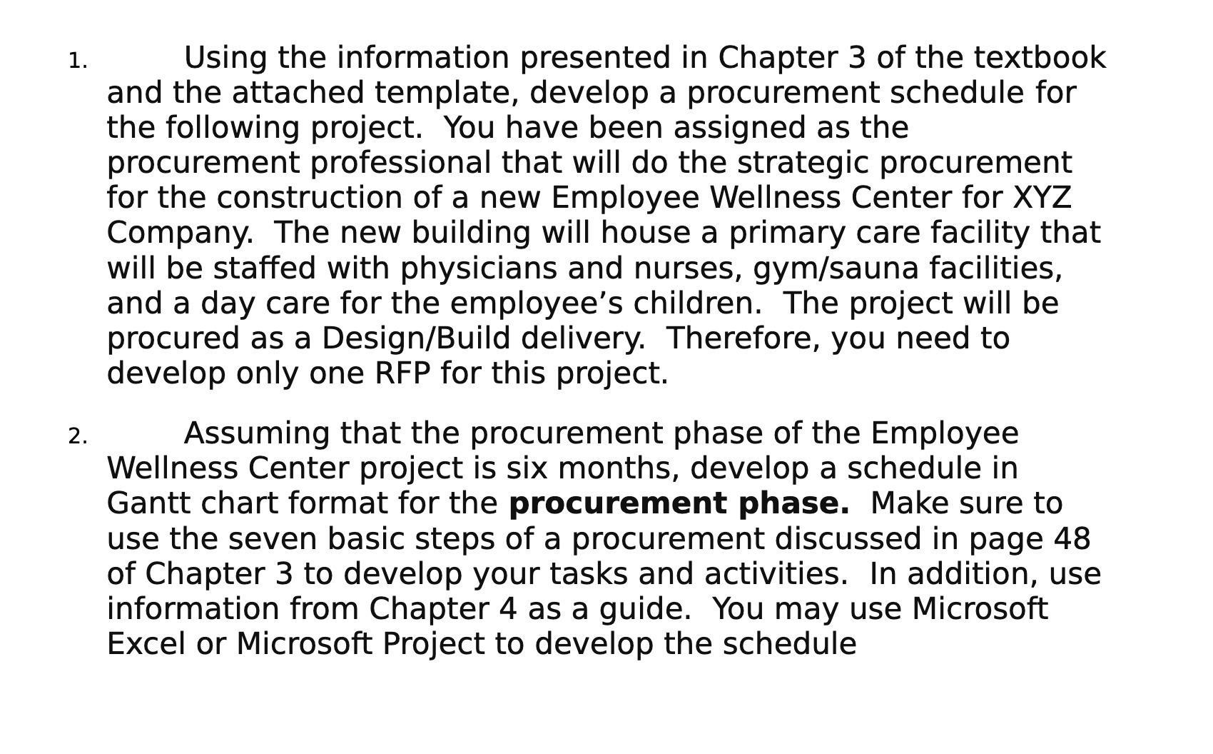  Using the information presented in Chapter 3 of the textbook and