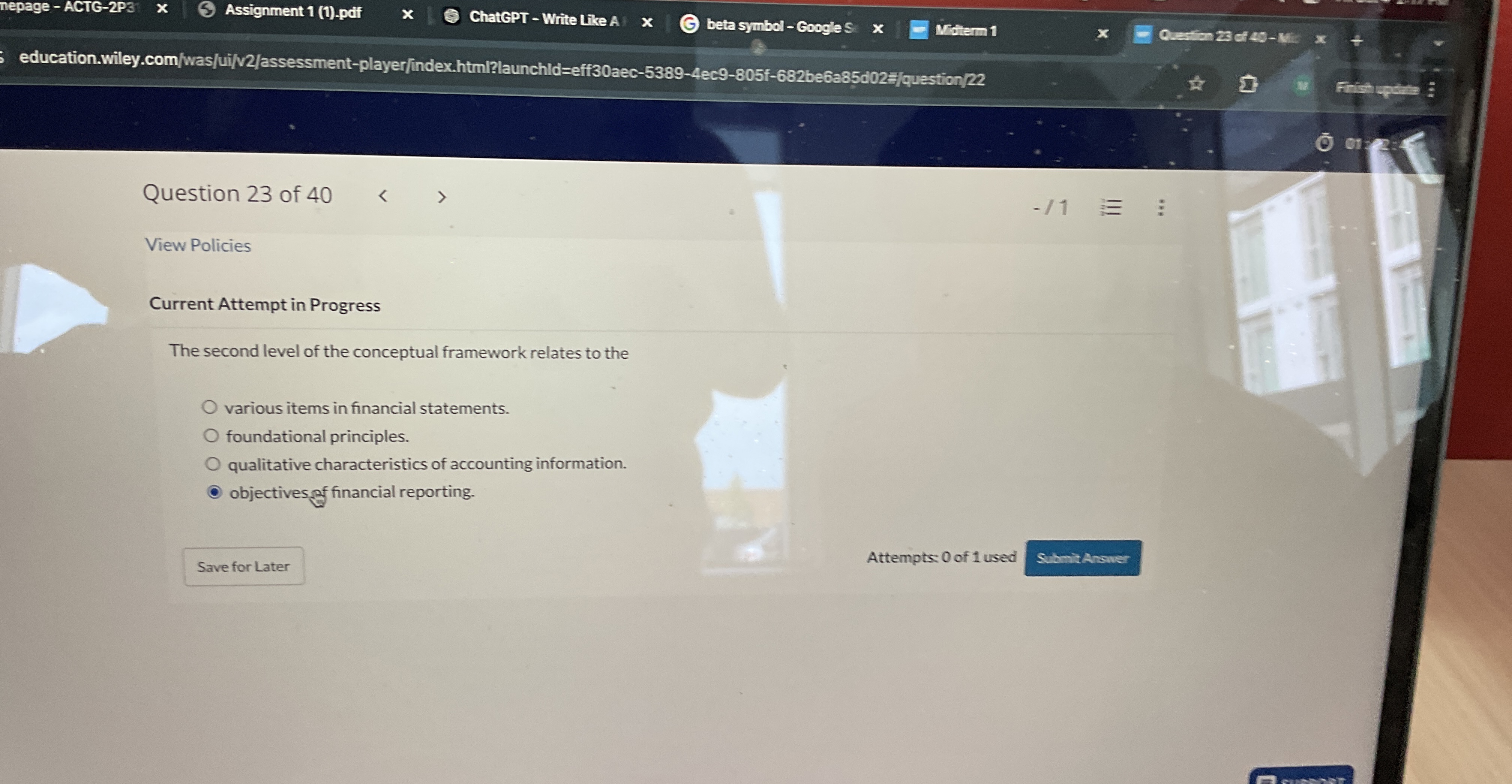  Current Attempt in Progress The second level of the conceptual framework