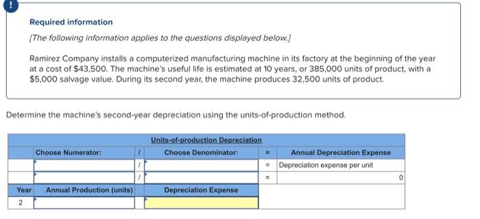 Thank you! Required information [The following information applies to the questions displayed