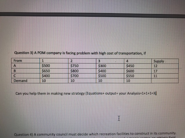 Can someone help me solve this POM question? attached is a picture