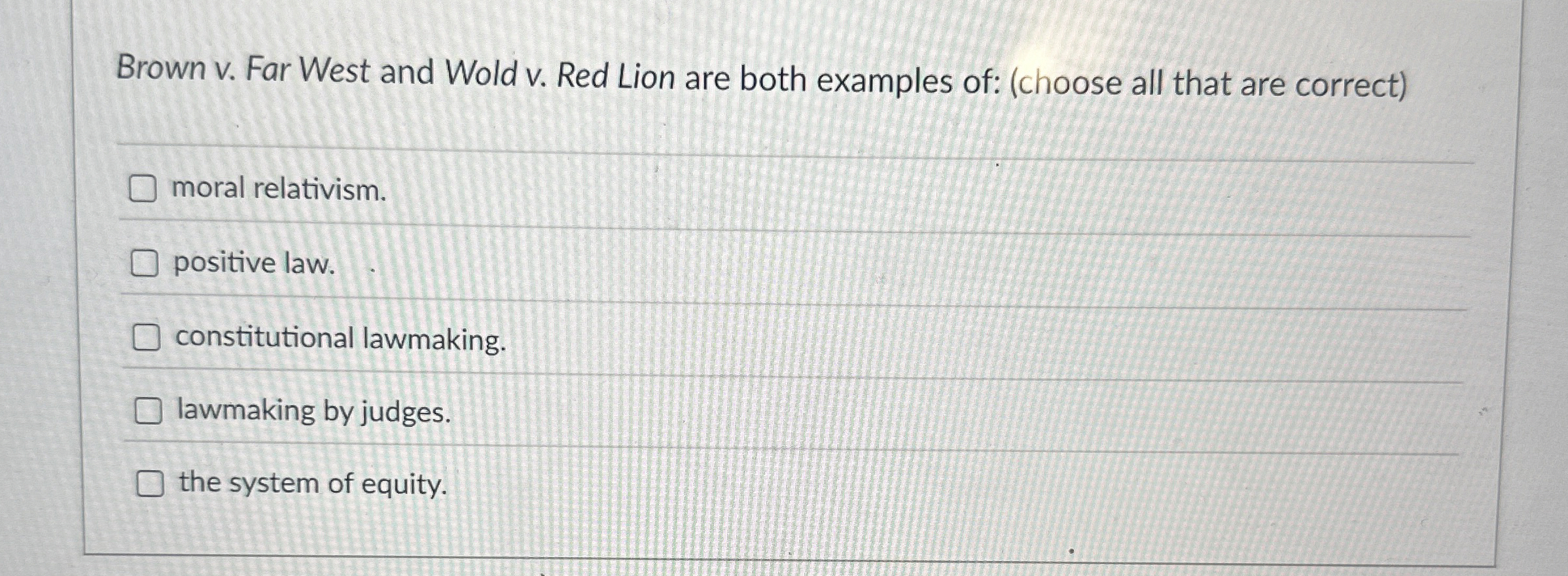  Brown v. Far West and Wold v. Red Lion are both