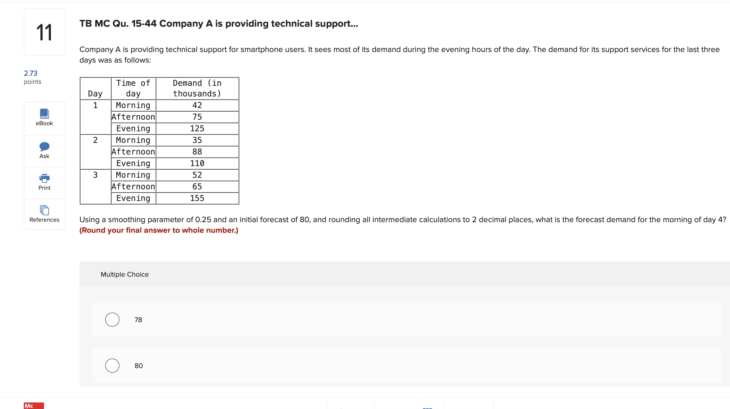 emergency multiple times in the last four evenings. The table below shows