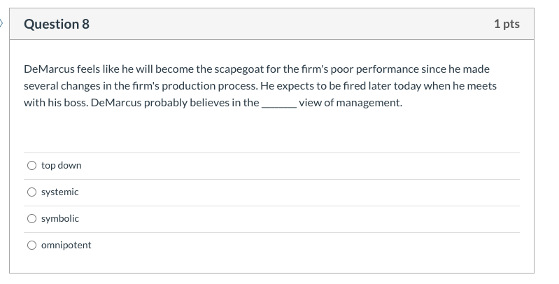 ability to inuence the rm because of the 0 organizational environment and