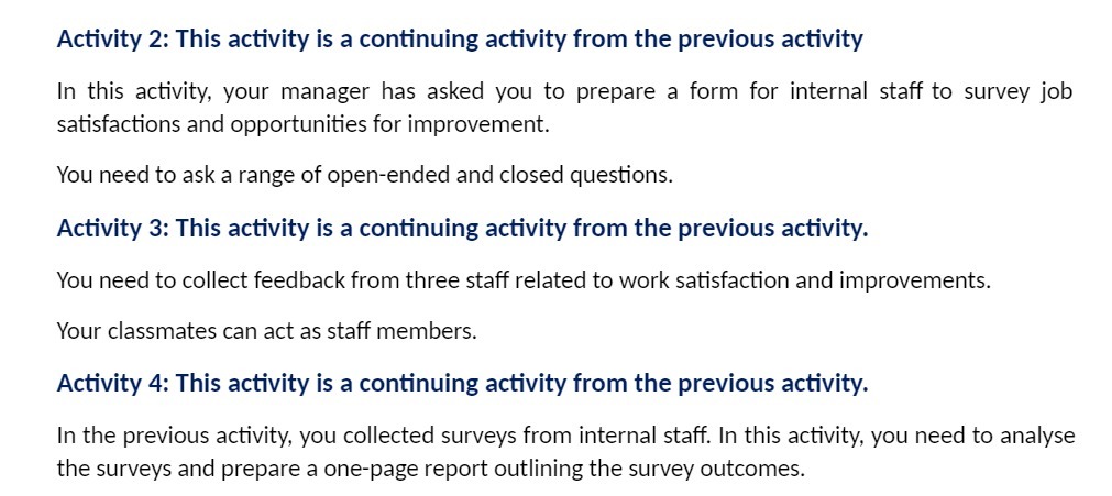 Activity 2: This activity is a continuing activity from the previous