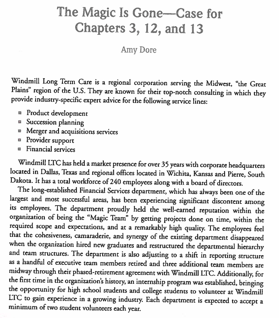  The Magic Is GoneCase for Chapters 3, 12, and 13 Amy