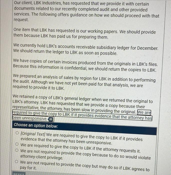 sent to the team. Review and revise the document below as necessary.