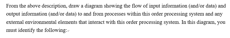 the points The Cool Clothing Company is developing a new computer order