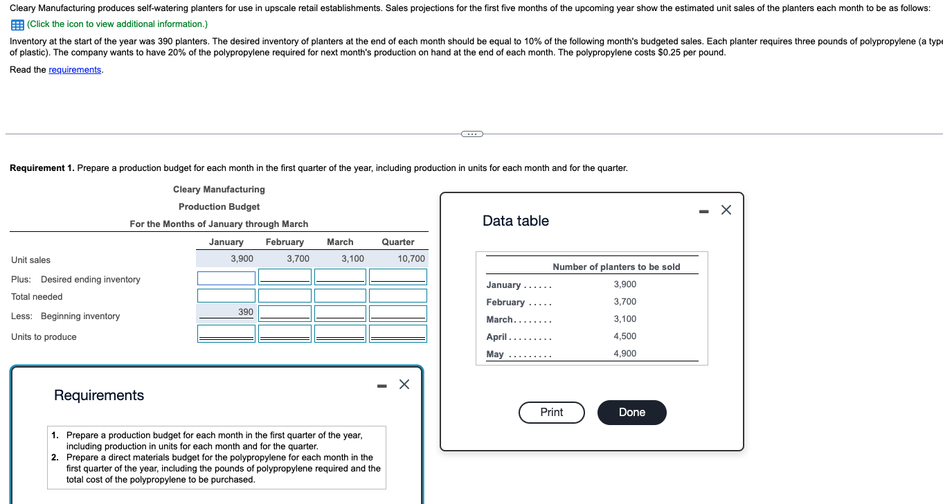 Need help with both steps ... show formulas used (Click the icon