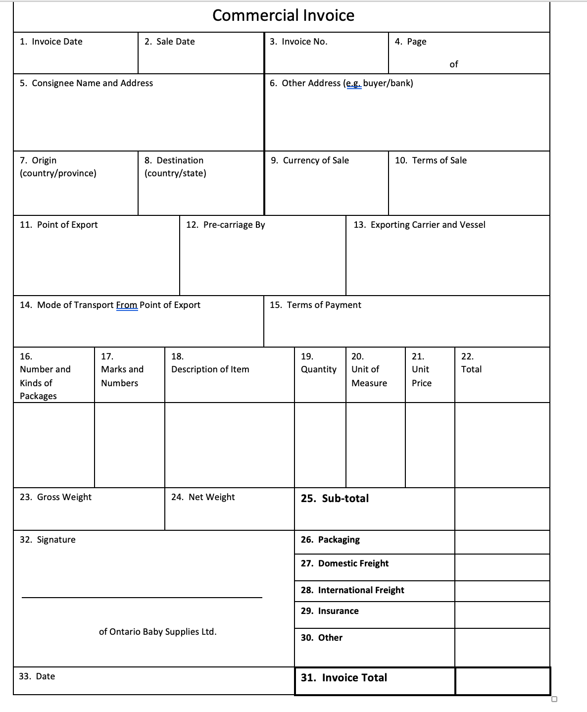 stated on page 28 of your text, Export Declarations are now led