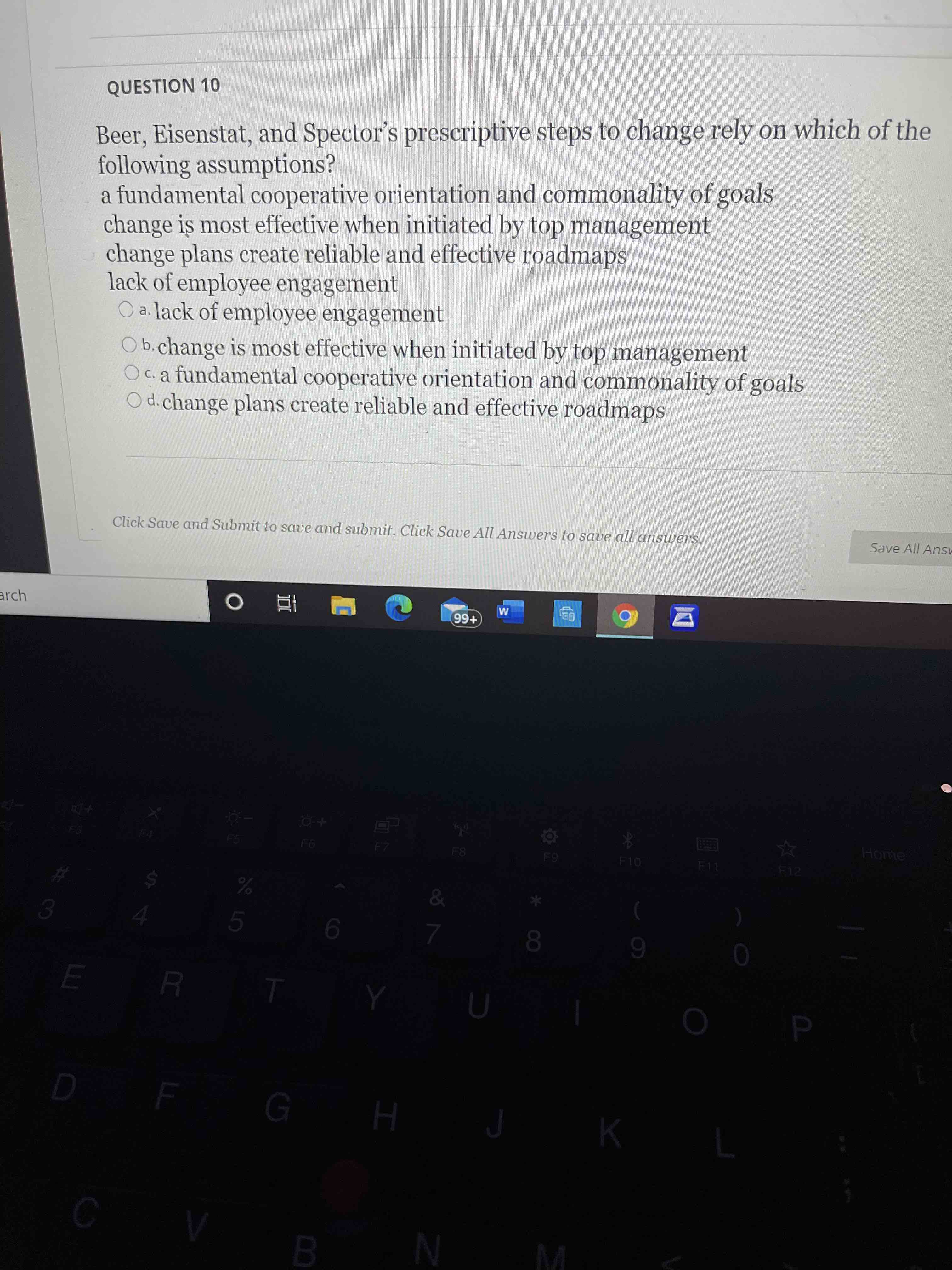 d.stockton.edu/ultra/courses/_81628_1/cl/outline Question Completion Status: Survey feedback allows survey responders to rate the