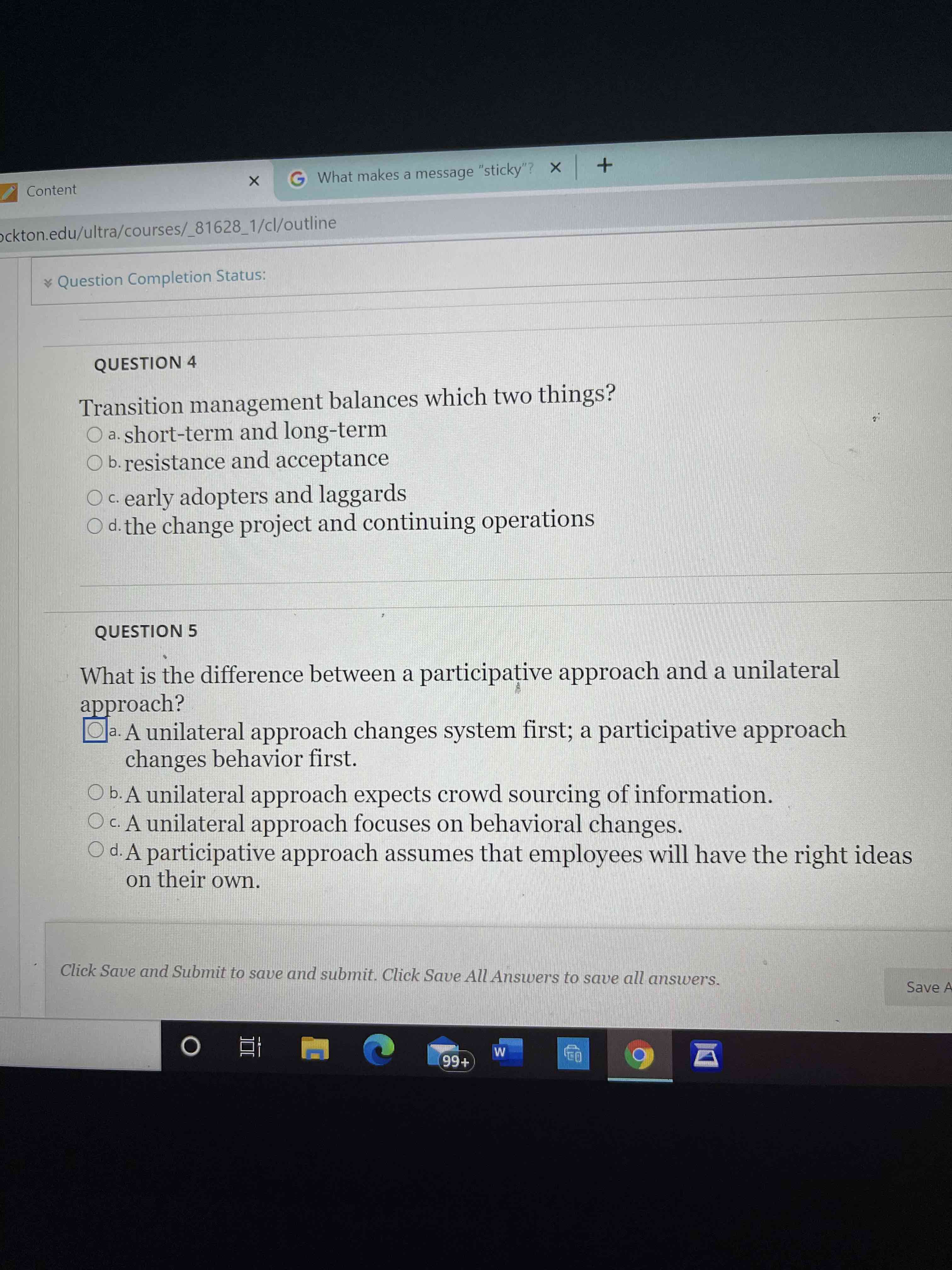 quality of the survey. O True O False QUESTION 2 1 p