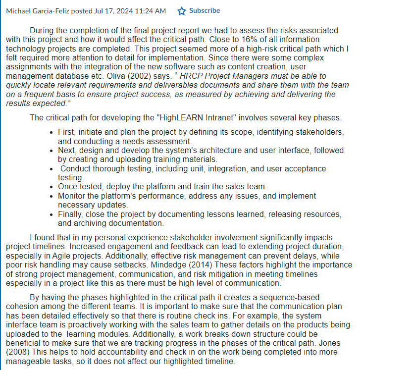 I need a peer response using the info below for the peer