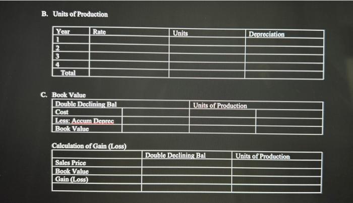 4 for $1,650. Required a. Compute the depreciation expense for each of