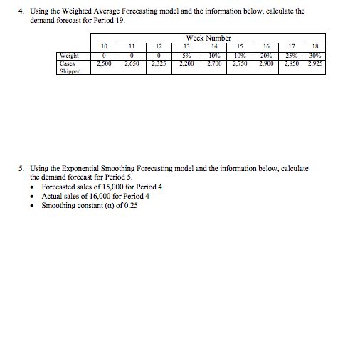 please help me get the solution for 4 and 5 4. Using