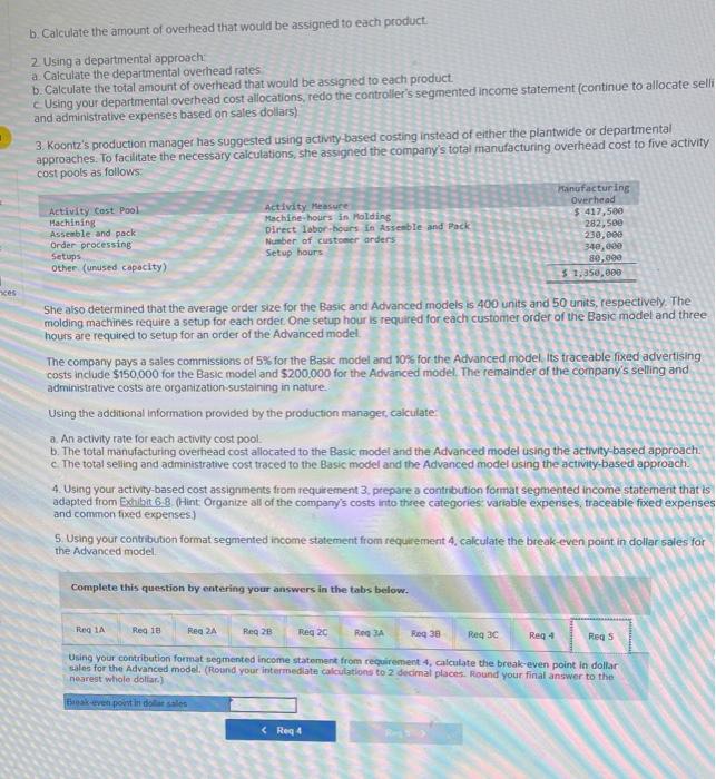 expenses to products based on sales dollars): Direct laborers are paid $20