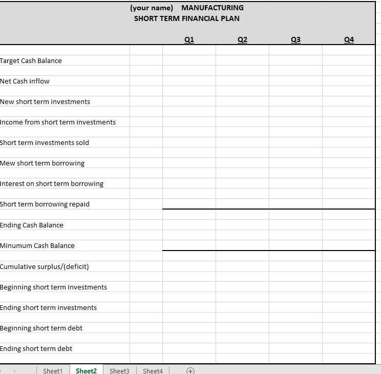 SHEETS ARE THE SAME WORKING CAPITAL MANAGEMENT You have recently been hired