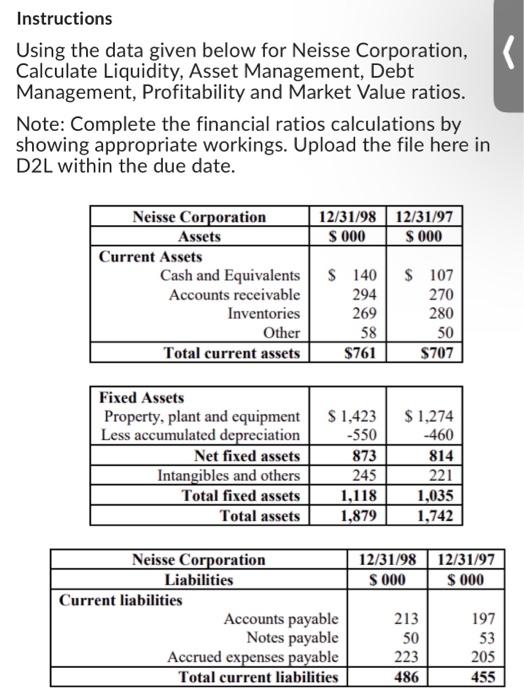 kindly find the below attached. Instructions Using the data given below for