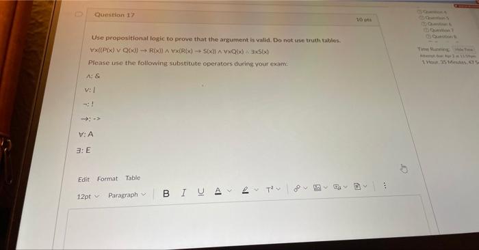  Use propositional logic to prove that the argument is valid, Do