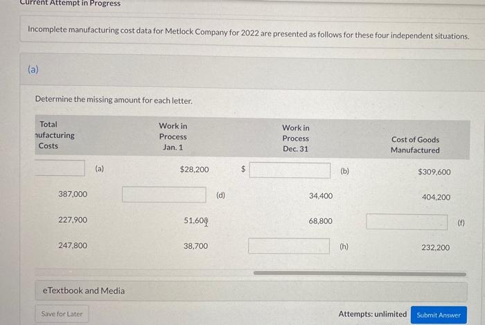 Materials Direct Manu Manufacturing Overhead Used Labor (1) (2) (3) D $100,500