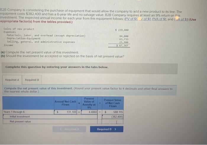 I can not fugure out present value. The answer us not adding