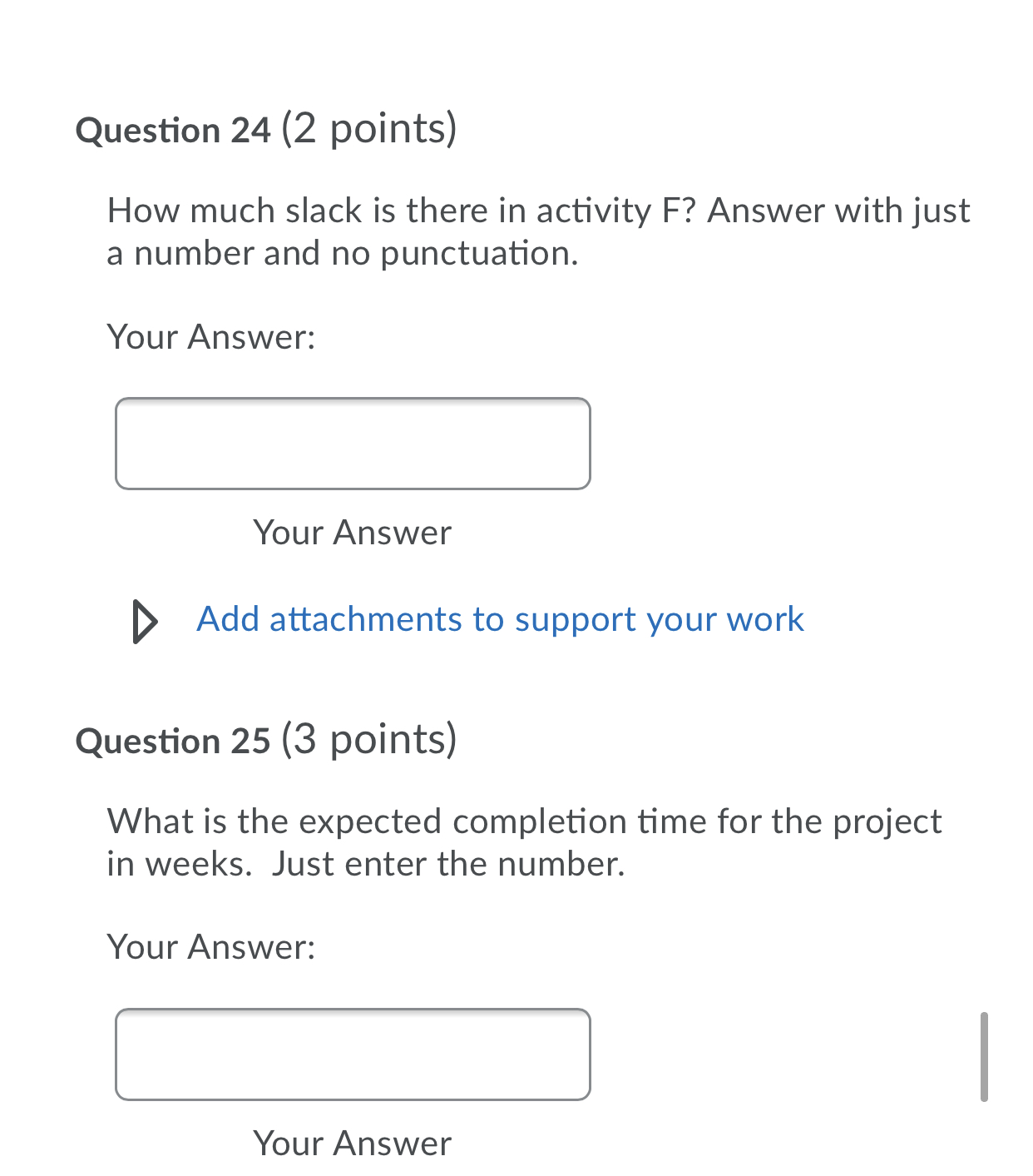 for shortening the project by two weeks? Enter a whole number with