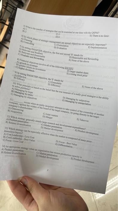  B) 2 C) 3 6) irivirich D) E) There is no