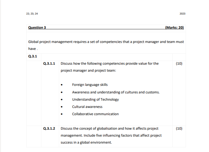May i please get help for this question in project management. Thank