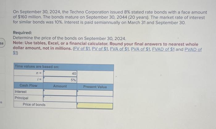 please help will give a thumbs up !! On September 30,2024 ,