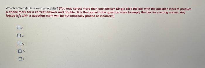 a project network from the following information. What activity(s) is a burst