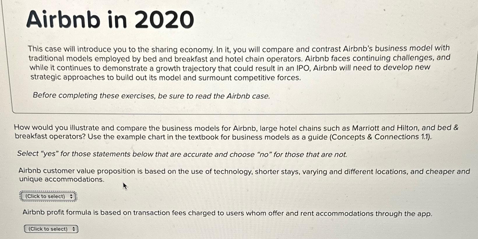  Airbnb in 2020 This case will introduce you to the sharing